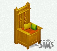 Golden Amber Throne Chair